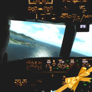 Approche à Princess Juliana. Offrez un vol en simulateur