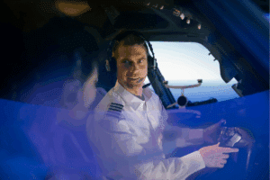 Pilotes de ligne en entraînement